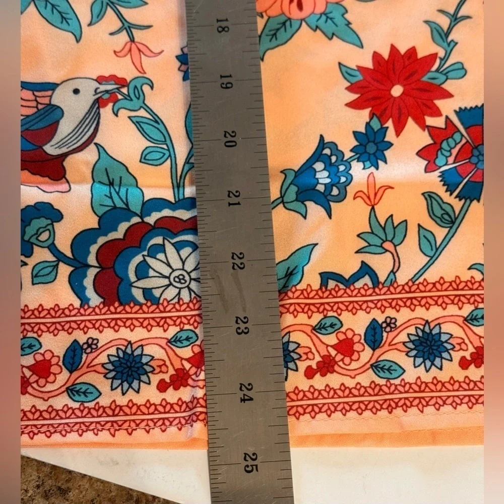 NWOT Women’s Boho Style Size Small Casual Blouse Orange - Picture 10 of 13
